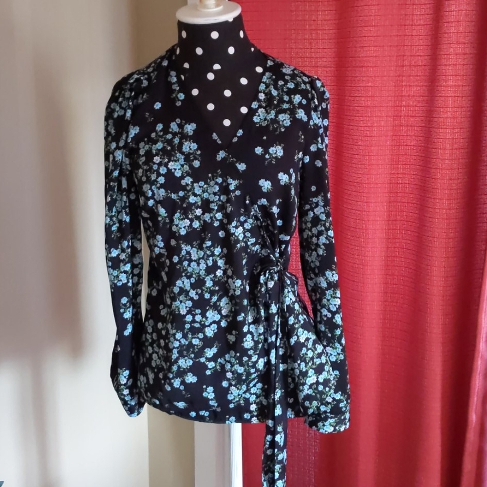 International Concepts I.N.C. Wrap Blouse